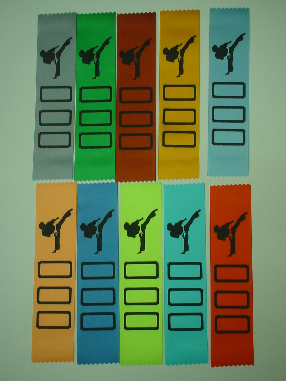 Boys Karate Ribbons (Pack of 10) – Marellen Show Ribbons